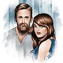 La La Land - Días de cine y Ipad. Un proyecto de Ilustración tradicional de Daniel Franco Delgado - 14.03.2017