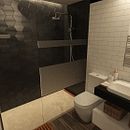 Baño - Reforma de piso en Madrid. Een project van 3D, Architectuur e Interactief ontwerp van Javier Sánchez Villalba - 15.03.2017