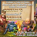 clash of clans birthday . Un proyecto de Diseño, Fotografía e Ilustración tradicional de onpa_1730 - 16.03.2017