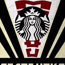 Cartel inspiración constructivista (Starbucks). Un proyecto de Diseño, Diseño gráfico, Publicidad y Tipografía de Sara López - 16.03.2017