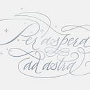 Per aspera ad astra. Un proyecto de Caligrafía, Lettering y Tipografía de José Luis Coyotl Mixcoatl - 07.08.2016