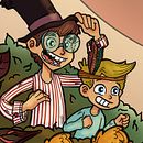 Peter Pan - Cover. Un progetto di Design editoriale e Illustrazione tradizionale di Sarah Torelli - 21.03.2017