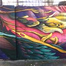 Mural El viaje Ein Projekt aus dem Bereich Urban Art, Traditionelle Illustration und Malerei von Javier Casanueva G. - 06.06.2017