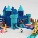 EL CASTILLO PARA  LA LLEGADA DEL REY Ein Projekt aus dem Bereich 3D und Kunstleitung von Jefferson Rojas - 24.03.2017