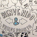 Mi pared. Ilustração tradicional projeto de pili mozos sanchez - 26.03.2017