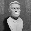 Busto miniatura 1/6 de Willem Dafoe. Un proyecto de Escultura, Diseño de juguetes y Diseño de personajes de Manuel Barroso Parejo - 30.03.2017