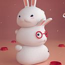 Conejitas v2 Ein Projekt aus dem Bereich 3D, Animation, Kunstleitung, Design von Figuren, Grafikdesign und Bildbearbeitung von Ray Gamarra - 30.03.2017