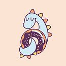 Dino Donuts. Br, ing, Identit, and Design project by Patricia Sotomayor Harm - 06.15.2016