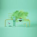 TROPICAL SETS. Un projet de 3D, Direction artistique, Scénographie et Illustration traditionnelle de Eduardo Pérez Borrachero - 05.04.2017