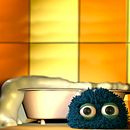 Mi primera mascota 3D, decorando mi cuarto de baño ;). Un proyecto de Animación de Paula Moreno Sacido - 05.04.2017