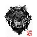 Totems animales. Een project van  Beeldende kunst y Traditionele illustratie van adru garlov - 12.04.2017