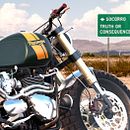 Triumph 3D. Un progetto di Cinema, Design di automobili, Graphic design e Design industriale di Guillermo Agüero Ramos - 13.04.2017