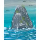 Rocas en el ancho mar.... Traditional illustration project by Mireia Córcoles Giner - 04.21.2017
