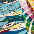 Diseño de estampado, patronaje y confección del vestido "AMAR". Un proyecto de Diseño de vestuario, Diseño de moda, Estampación, Ilustración tradicional, Diseño de complementos y Pattern Design de Mercedes - 15.09.2017
