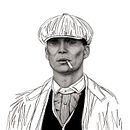 Ilustración de Thomas Shelby de Peaky Blinders. Dibujo a lápiz.. Een project van  Beeldende kunst, Film, video en televisie,  Art direction,  Ontwerp, Grafisch ontwerp y Traditionele illustratie van Ana García Ordóñez - 05.05.2017