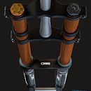 3D Modeling - Downhill Fork Marzocchi 380 Ein Projekt aus dem Bereich 3D, Produktdesign und Industriedesign von Javier Cámara - 11.05.2017