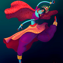 Indian Dancer. Fine Arts, Character Design, and Traditional illustration project by Marta Pérez Grande - 05.31.2017