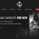 Diseño Landing page para barbería. Web Design project by Julia Menéndez - 05.18.2017