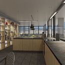 Diseño interior de vivienda en torre de oficinas. Un progetto di 3D, Architettura, Architettura d'interni e Interior design di lubg - 09.06.2017