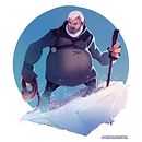 Game of Thrones - Hodor. Un proyecto de Diseño de personajes, Ilustración tradicional, Pintura y Publicidad de Dani Uniko - 17.06.2017