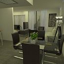 Apartamento tipo estudio. Miami . 3D, e Arquitetura de interiores projeto de yennifer casadiego - 12.06.2017
