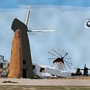 Tu quijote ha partido a tiempo, Dulcinea. Un proyecto de Ilustración tradicional de Pat Moleon - 02.07.2017