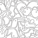 Proyecto dibujando con rotulador (marcadores en Colombia) aves. Pattern Design, and Traditional illustration project by Ana Grajales - 07.03.2017