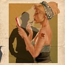 Imirror - Proyecto para curso de "Diseño de productos gráficos" creación de un anuncio vintage Ein Projekt aus dem Bereich Design und Traditionelle Illustration von JUAN FRAN TORRES - 04.07.2017