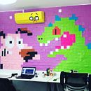 Mural de post-its | Cartoons. Paper Craft project by Tiff Galvän - 04.28.2016