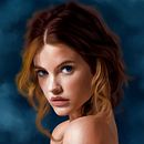 Portrait of Barbara Palvin. Un proyecto de Ilustración tradicional de Lucas Nathaniel Skye - 13.07.2017