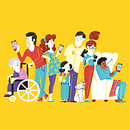 GVA +Salut. Design gráfico, Ilustração tradicional, e Publicidade projeto de Marta Chaves - 04.05.2017