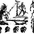 Concept Art - El tío escuálido.. Un projet de Animation, Animation de personnages, Beaux Arts, B, e dessinée, Design , Conception de personnages, Production audiovisuelle , et Conception de jeux vidéo de Carlos Mercé Vila - 15.07.2017