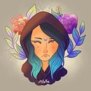 Moongirl process. Un proyecto de Bellas Artes, Diseño e Ilustración tradicional de Marina de los Ángeles - 27.07.2017