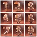 Rotten Numbers.. 3D, Traditional illustration, and Lettering project by Raul Ramon Sanchis - 07.31.2017