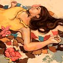 María y su libro amarillo (illustrated book) . Un projet de Beaux Arts, Direction artistique, Conception éditoriale, Design graphique, Illustration traditionnelle , et Peinture de MAy Medina - 31.07.2017
