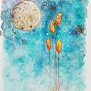 Mi Proyecto del curso "Plantis in Galaxis": Técnicas modernas de Acuarela. Un proyecto de Artesanía y Bellas Artes de Laia - 05.08.2017