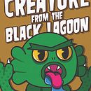Póster película Creature from the black lagoon. Projekt z dziedziny Projektowanie graficzne, Trad, c, jna ilustracja,  Kino, Design, Projektowanie postaci i Grafika wektorowa użytkownika Perla Rivas - 12.08.2017