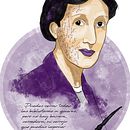 Retrato Virginia Wolf. Un proyecto de Bellas Artes e Ilustración tradicional de Mónica Jiménez Art - 12.08.2017