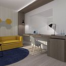 SUITE HOTEL . Un projet de 3D, Design , Design d'intérieur et Infographie de Lorena García - 23.10.2016