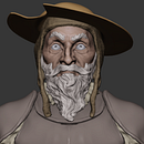 Don Quijote sketch made in blender. 3D, and Character Design project by Tonatiuh de San Julián - 09.07.2017