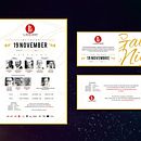 Invitation - Gala event. Een project van  Ontwerp, Redactioneel ontwerp y Grafisch ontwerp van Katherine Medina - 07.09.2017
