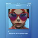 Music Player UI . Design, e UX / UI projeto de Derck Michel - 26.09.2017