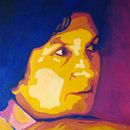Retrato.Acrílico. . % Mónica Fernández tarafından hazırlanan Tablo projesi - 11.04.2017