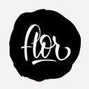 Proyecto de logotipo caligráfico: Flor . % Florencia Urbinati tarafından hazırlanan Harfler projesi - 10.11.2017