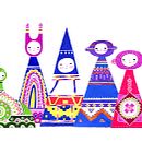 Mujeres de mi pueblo. Character Design, and Traditional illustration project by Kelly Abanto - 10.11.2017