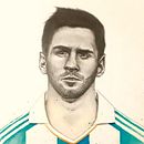 Messi argentina y el mundial. Un proyecto de Bellas Artes, Diseño, Diseño gráfico, Ilustración tradicional, Pintura y Retoque fotográfico de Juan Jose Tibaldo - 11.10.2017