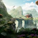 Mushroomstone | Desktopography 2017. Collage, Photograph, and Traditional illustration project by Jose Miguel Gordaliza - 10.13.2017