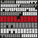 Golem display font Ein Projekt aus dem Bereich Grafikdesign, Lettering, T und pografie von Oscar Cobo Mas - 13.10.2017