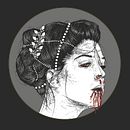 Sirena Griega. Ilustração tradicional e Ilustração vetorial projeto de Rubí Sarmiento - 02.10.2017