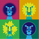 Diseño leones camiseta. Un proyecto de Ilustración tradicional de rohannaran - 16.10.2017